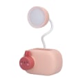 Miniatyrbillede 5 af 8: LED-bordslampe tegneseriekanin multifunktionel skrivebordslampe med blyantspidser USB-kabel til arbejdsværelse i soveværelset OfficePink