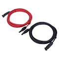 Pikkukuva 2 / 8: 2 kpl 12AWG 4mm² Aurinkopaneelien jatkokaapeli Musta Punainen Aurinkoadapterin jatkokaapeli Naaras-Urosliittimellä 1000VDC 3 m / 9,8ft