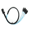 Miniatyrbilde 2 av 8: G0101 Mini SAS-kabel 36P SFF-8087 til 4SATA Server Datakabel Datatilbehør