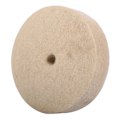 Miniatyrbillede 4 af 8: 1 stk 100x25mm 4\" Beige Polering Buffing Slibning Rund Hjul Uld Blød Filt Poler Skive Pad