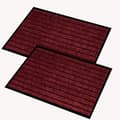 Dørmåtte 2-pak 40x60 cm Vandabsorberende gummimåtte