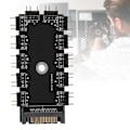 Miniatyrbild 7 av 8: 3-Pin Splitter Portabel Hub Dockningsstation Datortillbehör ARGB för SATA-gränssnitt
