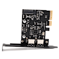 Pikkukuva 4 / 8: USB3.2 Laajennuskortti TYPE‑C+TYPE‑A Pöytäkoneen Laajennuskortti ASMedia ASM3142 10Gbps