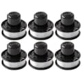 6 st RS-136-BKP Spolar Ersättningsdelar för Black & Decker Gräsklippare