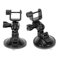 Miniatyrbilde 4 av 8: 2 stk. 360 graders roterende videokamerafeste for bil med sugekopp, 65 mm GPS-sugekoppholder U-formet hode