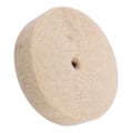 Miniatyrbillede 6 af 8: 1 stk 100x25mm 4\" Beige Polering Buffing Slibning Rund Hjul Uld Blød Filt Poler Skive Pad