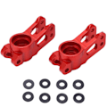 Miniatyrbillede 1 af 8: 2 stk. aluminiumlegering bagaksel sæde til LOSI Lasernut U4 Tenacity 1/10 RC bil bagerste navholder Rød