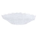 Miniatyrbillede 7 af 8: Fiskenet Landing Net Stærk Robusthed 40cm Dybde Foldbar Fiskenet Dip Net Udskiftning Til Fiskeredskab Hvid