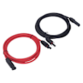 Pikkukuva 8 / 8: 2 kpl 12AWG 4mm² Aurinkopaneelien jatkokaapeli Musta Punainen Aurinkoadapterin jatkokaapeli Naaras-Urosliittimellä 1000VDC 3 m / 9,8ft
