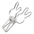 Miniatyrbillede 4 af 8: 20 stk. Clips Multipurpose Multifunktion Elektroplettering Hul Metal Binder Stærk Fjeder Clip Sølv