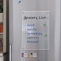 Miniatyrbild 5 av 5: Magnetisk Akryl Anteckningsblock med Penna för Veckovis Planerare, Suddbart Transparent Bräde för Att Skriva Meddelanden, Memoblock
