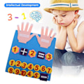 Miniatyrbilde 2 av 5: Filt finger lærebrett Filt undervisningsbrett Aktivitetsbrett Barnas DIY tidlig utdanning pedagogiske leker Telletavle