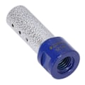 Miniatyrbillede 3 af 8: Diamant fingerspids vakuumlodning svejsefres M14 gevind til porcelæn hård keramik 20 mm