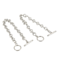 Miniatyrbillede 8 af 8: 2 stk. Simple Armbånd Titanium Stål Unikt OT Spænde Design Klassiske Udsøgte Smykkearmbånd til Kvinder