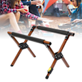 Miniatyrbillede 5 af 8: Foldbar Køleboks Stativramme Aluminium Legering Justerbar Foldbar Bærbar Udendørs Camping Isboks Stativ Holder Træ Korn Farve