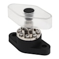 Miniatyrbillede 4 af 8: Fordelingsstudsforbindelsespost Sort 3/8 tommer 300A med Transparent Dæksel til Motor ATV Skib Elektrisk Udstyr