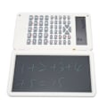 Miniatyrbillede 3 af 8: Lommeregner med notesblok, bærbar, 10 cifre LCD-display, videnskabelig lommeregner til skole, kontor, møder og familie, hvid