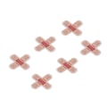 Miniatyrbild 6 av 8: 6 st Band Aid Broderade Stryk-på-märken Täcker Fläckar Söt Form Broderade Stryk-på-märken för DIY Kjolar Väskor Hattar