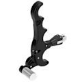 Miniatyrbillede 4 af 8: 4-Fingers Bue-udløsningshjælp Greb Justerbar Aluminium Legering Compound Bue Tommelfinger Udløser til Udendørs Skydning