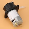 Miniatyrbilde 4 av 6: 12V doseringspumpe DIY peristaltisk slangehoved til akvarielaboratoriekemisk analyse (sort 2*4))