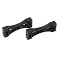 Miniatyrbillede 2 af 8: 2 stk RC metalbjælke 53 mm længde Center fast montering aluminium til WPL B14 B16 B36 Q60 Q61 Sort