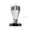 Miniatyrbilde 8 av 8: Espresso-tamper i rustfritt stål, kaffebønnepresser med 51 mm diameter, flat bunn, varm
