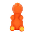 Miniatyrbillede 5 af 8: Latex Squeaky Dinosaur Hundelegetøj Sød Tegneserie Spiselig Bidresistent Lindrer Angst Interaktiv Squeaky Dyr Hundelegetøj Orange Ceratopsian