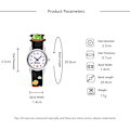 Miniatyrbild 4 av 4: Watch(Blå, Dinosaurie), Vattentät armbandsur för barn Quartz Movement, 3D tecknad design, Digital watch för 3 år till 13 år flicka Pojke