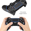 Miniatyrbillede 8 af 8: PS4-3 Trådløs Spilcontroller ABS Sort Klassisk Ergonomisk Udseende