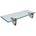 Miniatyrbilde 6 av 8: Bad Glass Hylle Veggmontert Sink Alloy Oppbevaringshylle Bad Tilbehør for Hjem
