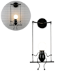 Miniatyrbillede 1 af 8: LED væglamper sving dukke væglamper belysning metalindretning sengeborde lamper soveværelse væglampe