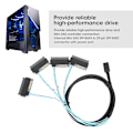 Pikkukuva 8 / 8: Adapterikaapeli palvelinkaapeli kiintolevy sisäinen Mini SAS SFF-8643 - 29pin SFF-8482 1-metrinen