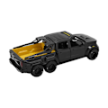 Pikkukuva 6 / 8: 1/28 Off Road -mallin metallivalettu diecast-leluauto äänellä ja valolla lapsille pojille tytöille musta