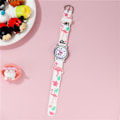 Miniatyrbild 3 av 4: Watch(Vit, Flamingo),Vattentät Barnarmbandsur Quartz Movement,3D Cartoon Design,Digital Watch för 3 år till 11 år gammal flicka Pojke