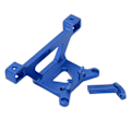 Miniatyrbilde 3 av 8: RC Bil Frontfeste Brakett Mount Erstatning Aluminium Frontfeste Sete for Traxxas E Revo VXL for Slash4WD for Summit 1/16 RC Biler Blå