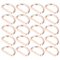 Miniatyrbild 2 av 8: 20 st D-ringar 4x38x23mm Stark Struktur Brett Använd Elegant Utseende DIY Hantverk för Väskor Plånböcker Armband Guld