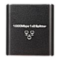 Miniatyrbillede 2 af 8: Ethernet Splitter RJ45 Netværksport 1 til 2 Porte Aluminium Legering Gigabit Netværksswitch 1000Mbps