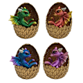 Miniatyrbild 3 av 8: Simuleringar Kristall Drake Ägg Prydnader Skrivbordsdekorationer Blanka Harts Drakägg Prydnader Present till Vänner och Familj