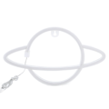 Miniatyrbillede 2 af 8: Planet Neon Skilt LED Natlampe Dekorativ Lys til Hjem Soveværelse Bar Bryllup Fødselsdagsfest Dekoration Blåt Lys