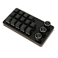 Miniatyrbild 7 av 8: Mini Anpassningsbart Tangentbord 14 Tangenter 3 Knoppar Programmerbart Blå Switch Hot Swappable Programmering Makro Tangentbord för Datorspel