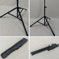 Miniatyrbilde 5 av 8: Notestativ Bærbar Justerbar Sammenleggbar Jerngummi PP for gitarspillere Instrumenttilbehør Sort
