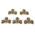 Miniatyrbilde 6 av 8: 5 stk. Små Bi-Rhinestone-Merker, Skjuler Skavanker og Skader, Søt Form, Gule Dyr, Rhinestone-Applikasjoner for DIY-Håndverk