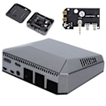 Miniatyrbillede 3 af 8: Etui til Raspberry Pi 4B Mini Computer Aluminiumlegeringsskal med Indbygget Blæser Computertilbehør