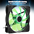 Miniatyrbillede 7 af 8: CPU Køler Radiator Ultra-Stille 4 Messing Heatpipe Blæser 1366 til 775AMD1155 Desktop Computer (3pin) (Grøn)