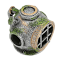 Miniatyrbillede 2 af 8: Akvarium Hjelm Ornament Simulation Giftfri Skjulested Hus Harpiks Fiskekum Dekoration til Ferskvand Saltvand