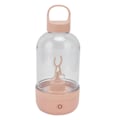 Miniatyrbild 7 av 8: Automatisk mixerkopp för proteinpulver, 400 ml, bärbar mixerkopp med USB-laddning, rosa, elektrisk milkshakekopp