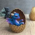 Miniatyrbild 5 av 8: Simuleringar Kristall Drake Ägg Prydnader Skrivbordsdekorationer Blanka Harts Drakägg Prydnader Present till Vänner och Familj