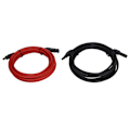 Pikkukuva 3 / 8: 2 kpl Aurinkopaneelien Jatkokaapeli 10AWG 6mm² Aurinkopaneelien Jatkokaapeli Nimellinen Jännite 1000V DC Punainen Musta 5m / 16.4ft