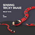 Miniatyrbilde 8 av 8: Smart Sensing Snake Toy Interaktiv Simulering Induksjon Elektrisk Snake Toy for Halloween Jul Aprilsnarr