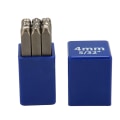 Miniatyrbillede 1 af 8: 9 stk metal nummer stempler 0,16 tommer stærk højkulstofstål multi-purpose metal stempel sæt til læder træ smykker